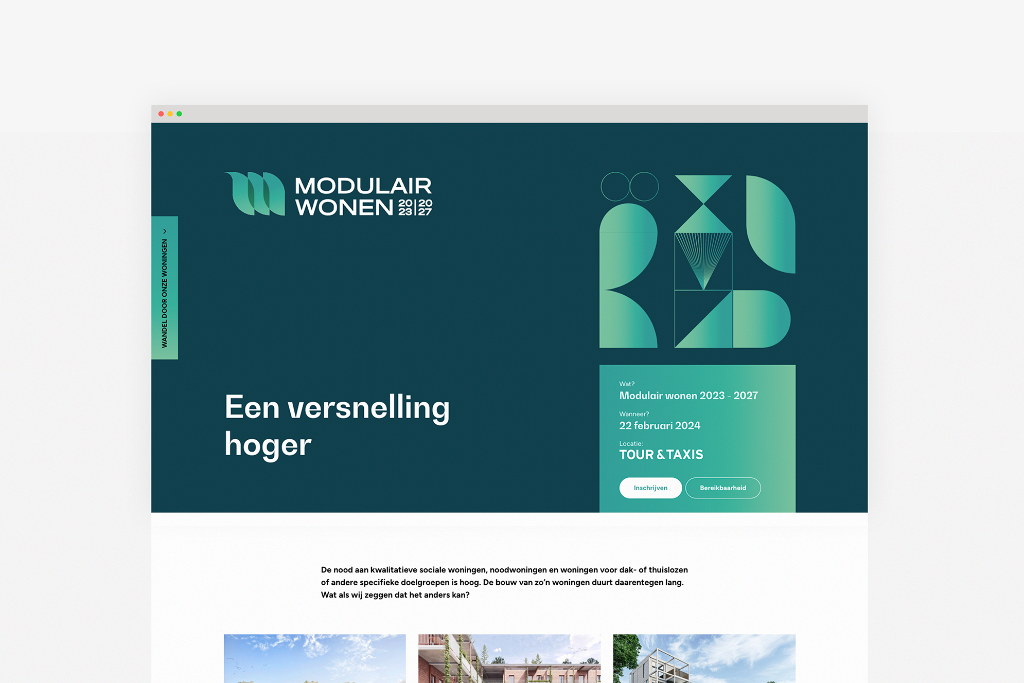 Modulair Wonen website